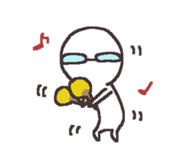 Sticker for the people of glasses3 sticker #14603073