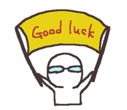 Sticker for the people of glasses3 sticker #14603075