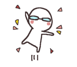 Sticker for the people of glasses3 sticker #14603076