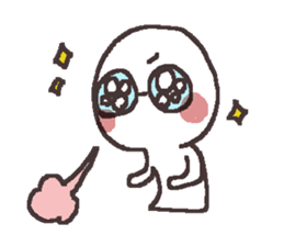 Sticker for the people of glasses3 sticker #14603078