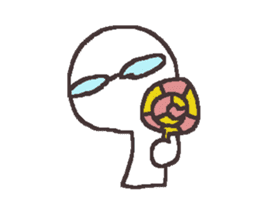 Sticker for the people of glasses3 sticker #14603080