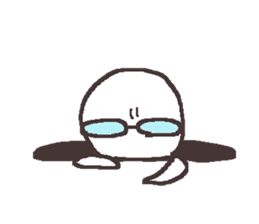 Sticker for the people of glasses3 sticker #14603084
