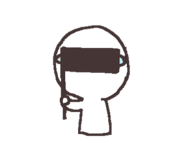 Sticker for the people of glasses3 sticker #14603085