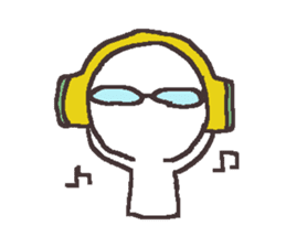 Sticker for the people of glasses3 sticker #14603087