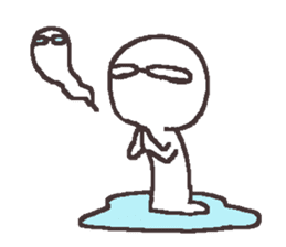 Sticker for the people of glasses3 sticker #14603089