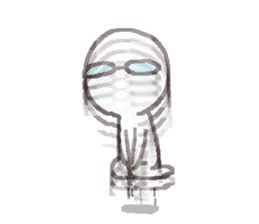 Sticker for the people of glasses3 sticker #14603091