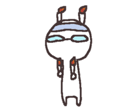 Sticker for the people of glasses3 sticker #14603098