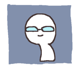Sticker for the people of glasses3 sticker #14603101