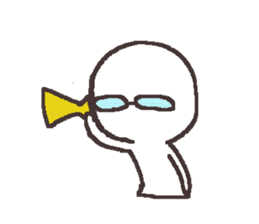 Sticker for the people of glasses3 sticker #14603102