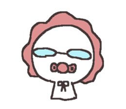 Sticker for the people of glasses3 sticker #14603104