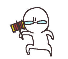 Sticker for the people of glasses3 sticker #14603106