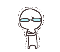 Sticker for the people of glasses3 sticker #14603107