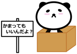 Panda with placard 2 sticker #14603434