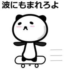 Panda with placard 2 sticker #14603438