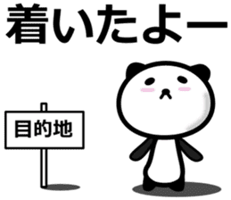 Panda with placard 2 sticker #14603440