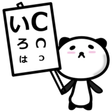 Panda with placard 2 sticker #14603441