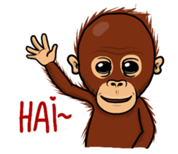 Otan The OrangUtan sticker #14603460