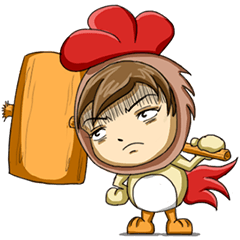 Rooster Costume by My Little Girl