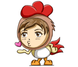 Rooster Costume by My Little Girl sticker #14603703
