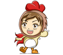 Rooster Costume by My Little Girl sticker #14603704