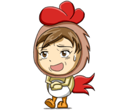 Rooster Costume by My Little Girl sticker #14603705