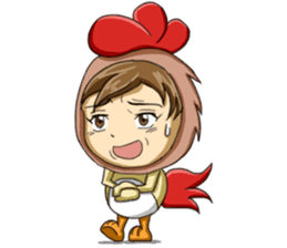 Rooster Costume by My Little Girl sticker #14603705
