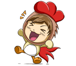 Rooster Costume by My Little Girl sticker #14603709
