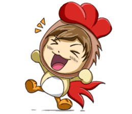 Rooster Costume by My Little Girl sticker #14603709