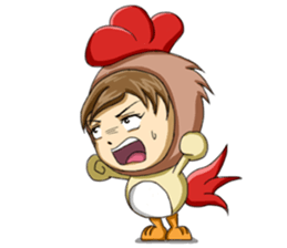 Rooster Costume by My Little Girl sticker #14603712