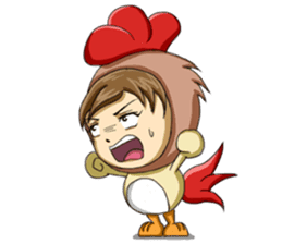 Rooster Costume by My Little Girl sticker #14603712