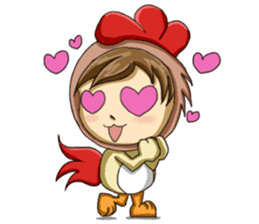 Rooster Costume by My Little Girl sticker #14603713