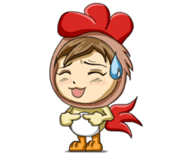 Rooster Costume by My Little Girl sticker #14603714