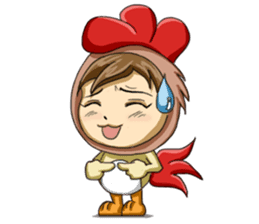 Rooster Costume by My Little Girl sticker #14603714