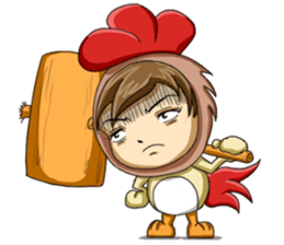 Rooster Costume by My Little Girl sticker #14603715