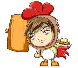 Rooster Costume by My Little Girl sticker #14603715