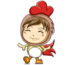 Rooster Costume by My Little Girl sticker #14603716