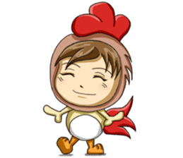 Rooster Costume by My Little Girl sticker #14603716