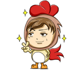 Rooster Costume by My Little Girl sticker #14603718
