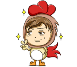 Rooster Costume by My Little Girl sticker #14603718