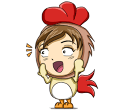 Rooster Costume by My Little Girl sticker #14603719