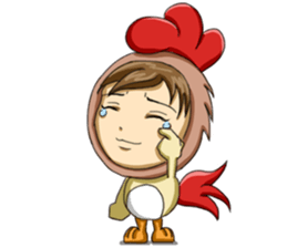 Rooster Costume by My Little Girl sticker #14603720