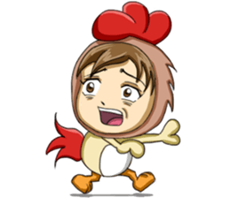 Rooster Costume by My Little Girl sticker #14603721