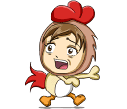 Rooster Costume by My Little Girl sticker #14603721