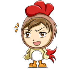 Rooster Costume by My Little Girl sticker #14603722