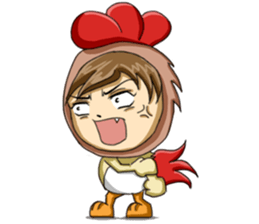 Rooster Costume by My Little Girl sticker #14603723