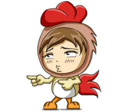 Rooster Costume by My Little Girl sticker #14603724