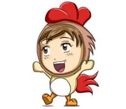 Rooster Costume by My Little Girl sticker #14603725