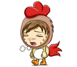 Rooster Costume by My Little Girl sticker #14603726