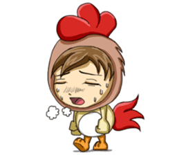 Rooster Costume by My Little Girl sticker #14603726