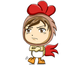 Rooster Costume by My Little Girl sticker #14603727